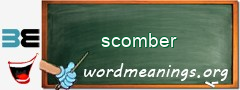 WordMeaning blackboard for scomber